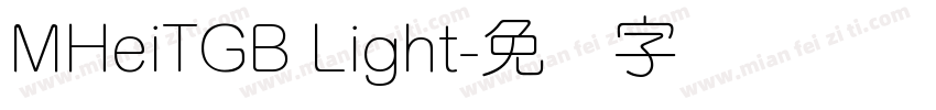 MHeiTGB Light字体转换
